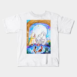 Magic Beside the Koi Pond Kids T-Shirt